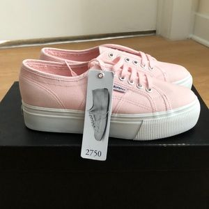 Superga 2750 Platform Pale Pink Sneakers NWT